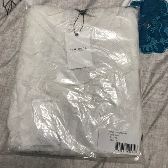 Few Moda Romantic Tiered Lace Tulle White new with tags Size Xsmall #118 - Picture 3 of 6